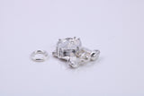 Drum Set Charm, Traditional Charm, Made from Solid 925 Grade Sterling Silver, Complete with Attachment Link
