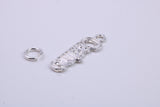 Casino Charm, Traditional Charm, Made from Solid 925 Grade Sterling Silver, Complete with Attachment Link