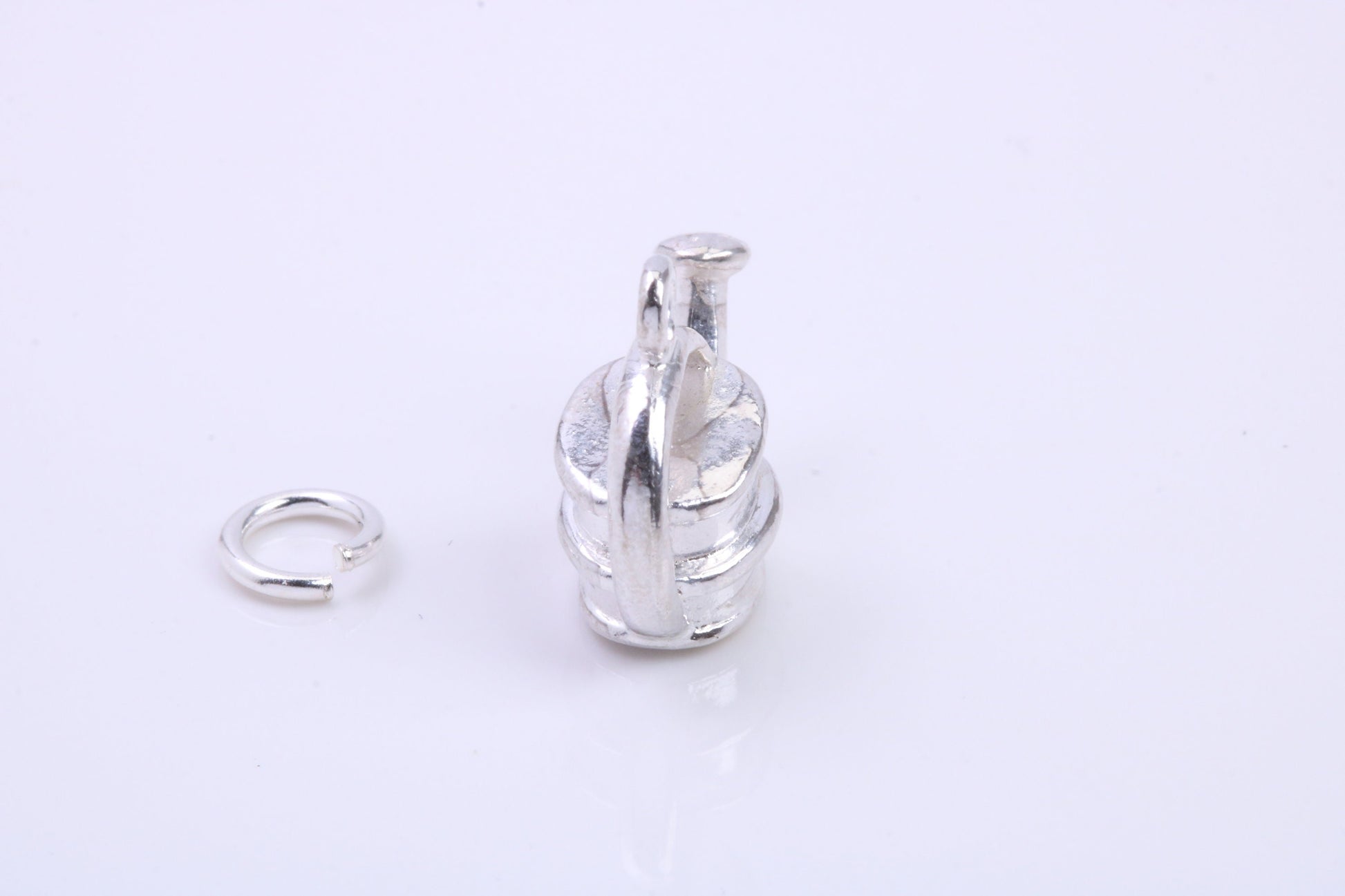 Garden Watering Can Charm, Traditional Charm, Made from Solid 925 Grade Sterling Silver, Complete with Attachment Link