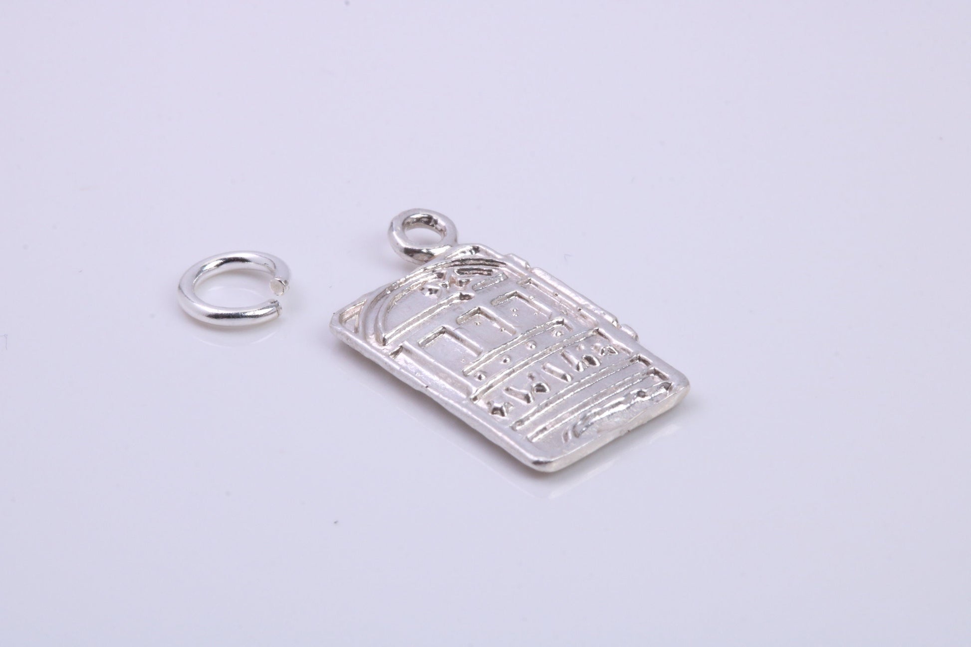 Slot Machine Charm, Traditional Charm, Made from Solid 925 Grade Sterling Silver, Complete with Attachment Link
