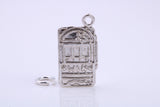 Slot Machine Charm, Traditional Charm, Made from Solid 925 Grade Sterling Silver, Complete with Attachment Link