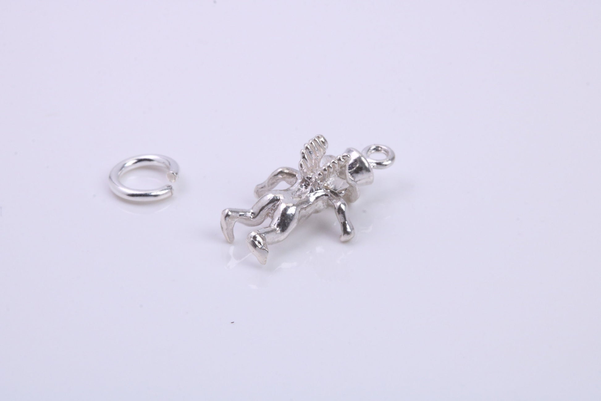 Leprechaun Charm, Traditional Charm, Made from Solid 925 Grade Sterling Silver, Complete with Attachment Link