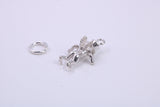 Leprechaun Charm, Traditional Charm, Made from Solid 925 Grade Sterling Silver, Complete with Attachment Link