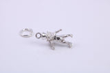 Leprechaun Charm, Traditional Charm, Made from Solid 925 Grade Sterling Silver, Complete with Attachment Link