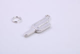 Ice Lolly Charm, Traditional Charm, Made from Solid 925 Grade Sterling Silver, Complete with Attachment Link
