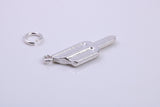 Ice Lolly Charm, Traditional Charm, Made from Solid 925 Grade Sterling Silver, Complete with Attachment Link