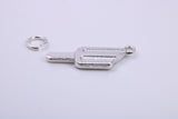 Ice Lolly Charm, Traditional Charm, Made from Solid 925 Grade Sterling Silver, Complete with Attachment Link