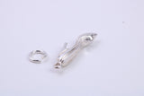Stiletto Charm, Traditional Charm, Made from Solid 925 Grade Sterling Silver, Complete with Attachment Link