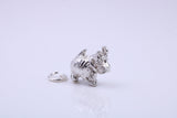 Scottish Terrier Dog Charm, Traditional Charm, Made from Solid 925 Grade Sterling Silver, Complete with Attachment Link