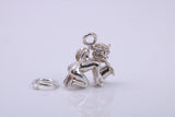 Cupid Charm, Traditional Charm, Made from Solid 925 Grade Sterling Silver, Complete with Attachment Link