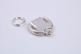 Jumper Charm, Traditional Charm, Made from Solid 925 Grade Sterling Silver, Complete with Attachment Link