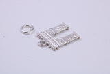 Arc De Triomphe Charm, Traditional Charm, Made from Solid 925 Grade Sterling Silver, Complete with Attachment Link