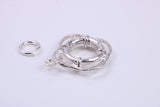 Lifebuoy Charm, Traditional Charm, Made from Solid 925 Grade Sterling Silver, Complete with Attachment Link