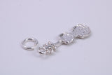 Violin Charm, Traditional Charm, Made from Solid 925 Grade Sterling Silver, Complete with Attachment Link
