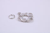 Lifebuoy Charm, Traditional Charm, Made from Solid 925 Grade Sterling Silver, Complete with Attachment Link