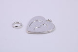 Foot Prints Charm, Traditional Charm, Made from Solid 925 Grade Sterling Silver, Complete with Attachment Link
