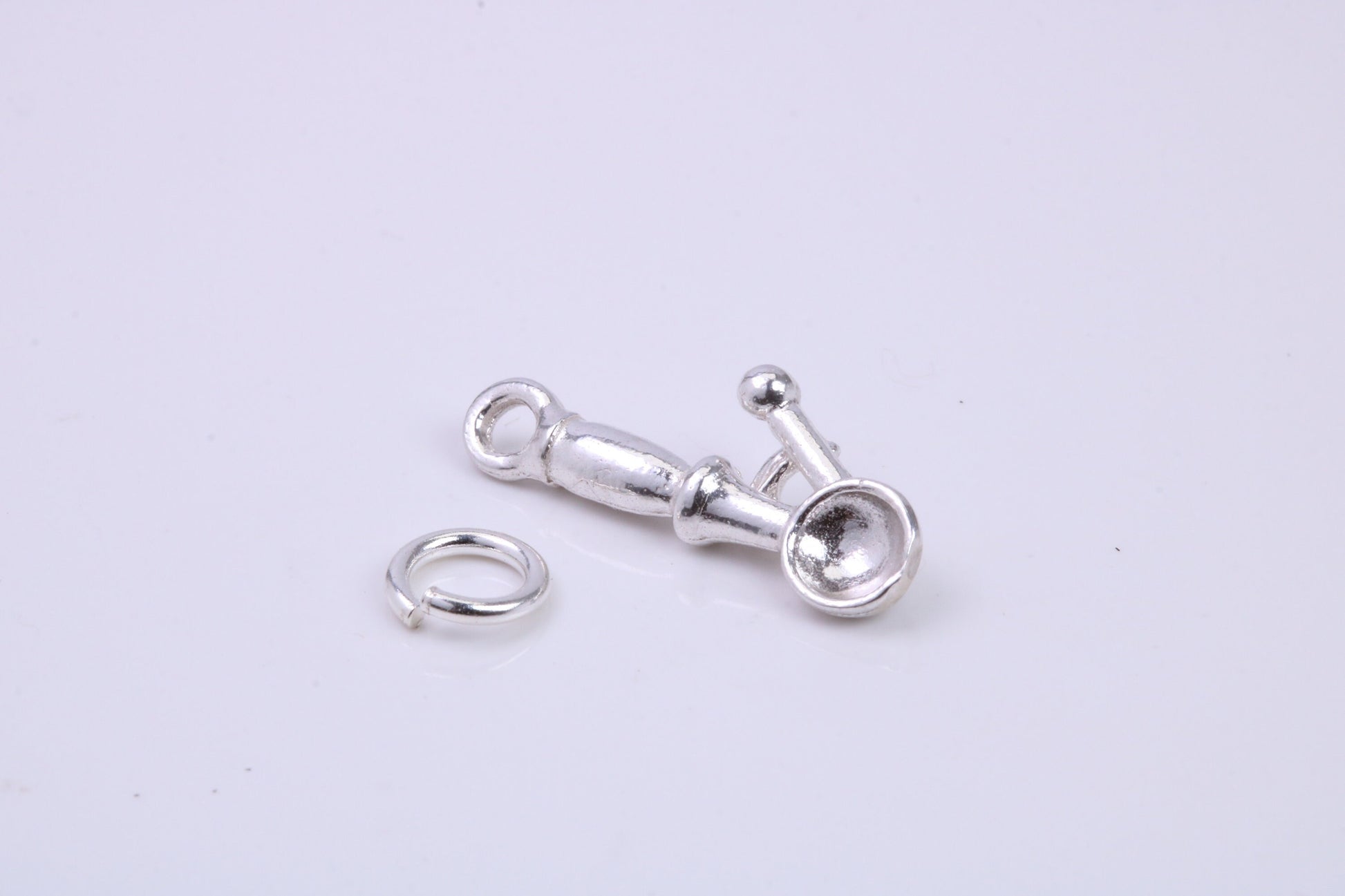Ice Cream Scooper Charm, Traditional Charm, Made from Solid 925 Grade Sterling Silver, Complete with Attachment Link