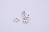 Ice Cream Scooper Charm, Traditional Charm, Made from Solid 925 Grade Sterling Silver, Complete with Attachment Link
