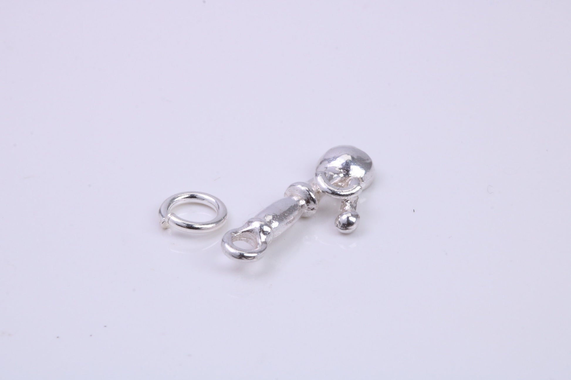 Ice Cream Scooper Charm, Traditional Charm, Made from Solid 925 Grade Sterling Silver, Complete with Attachment Link