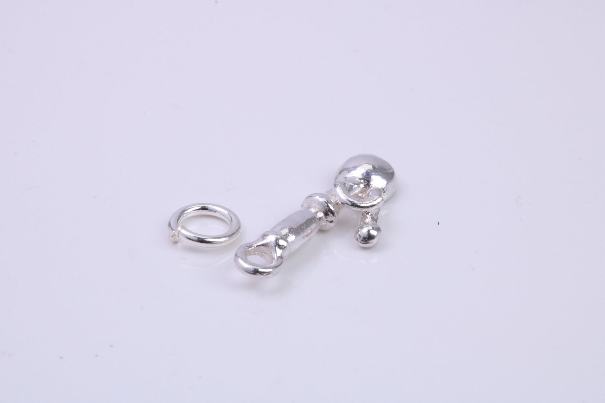 Ice Cream Scooper Charm, Traditional Charm, Made from Solid 925 Grade Sterling Silver, Complete with Attachment Link