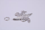 Eagle Charm, Traditional Charm, Made from Solid 925 Grade Sterling Silver, Complete with Attachment Link