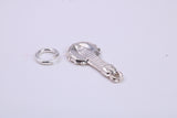 Banjo Charm, Traditional Charm, Made from Solid 925 Grade Sterling Silver, Complete with Attachment Link