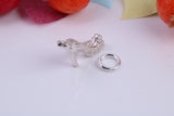 Stiletto Charm, Traditional Charm, Made from Solid 925 Grade Sterling Silver, Complete with Attachment Link