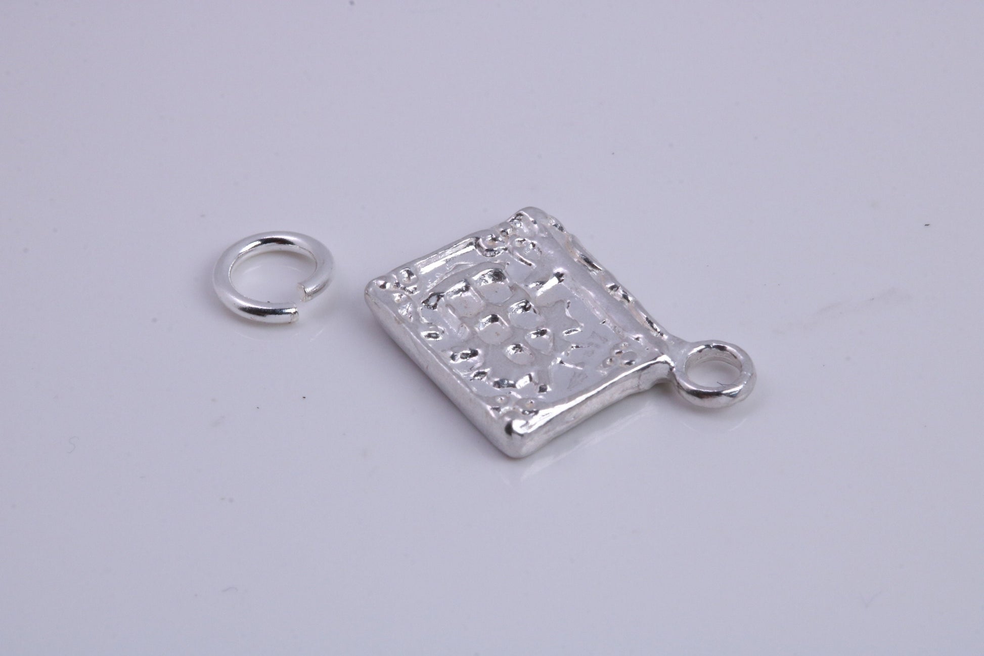 Book of Spells Charm, Traditional Charm, Made from Solid 925 Grade Sterling Silver, Complete with Attachment Link