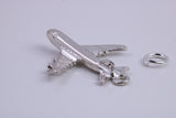 Jumbo Jet 747 Charm, Traditional Charm, Made from Solid 925 Grade Sterling Silver, Complete with Attachment Link