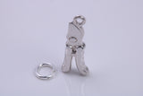 Garden Secateurs Charm, Made from Solid Cast Silver, Complete with Attachment Link