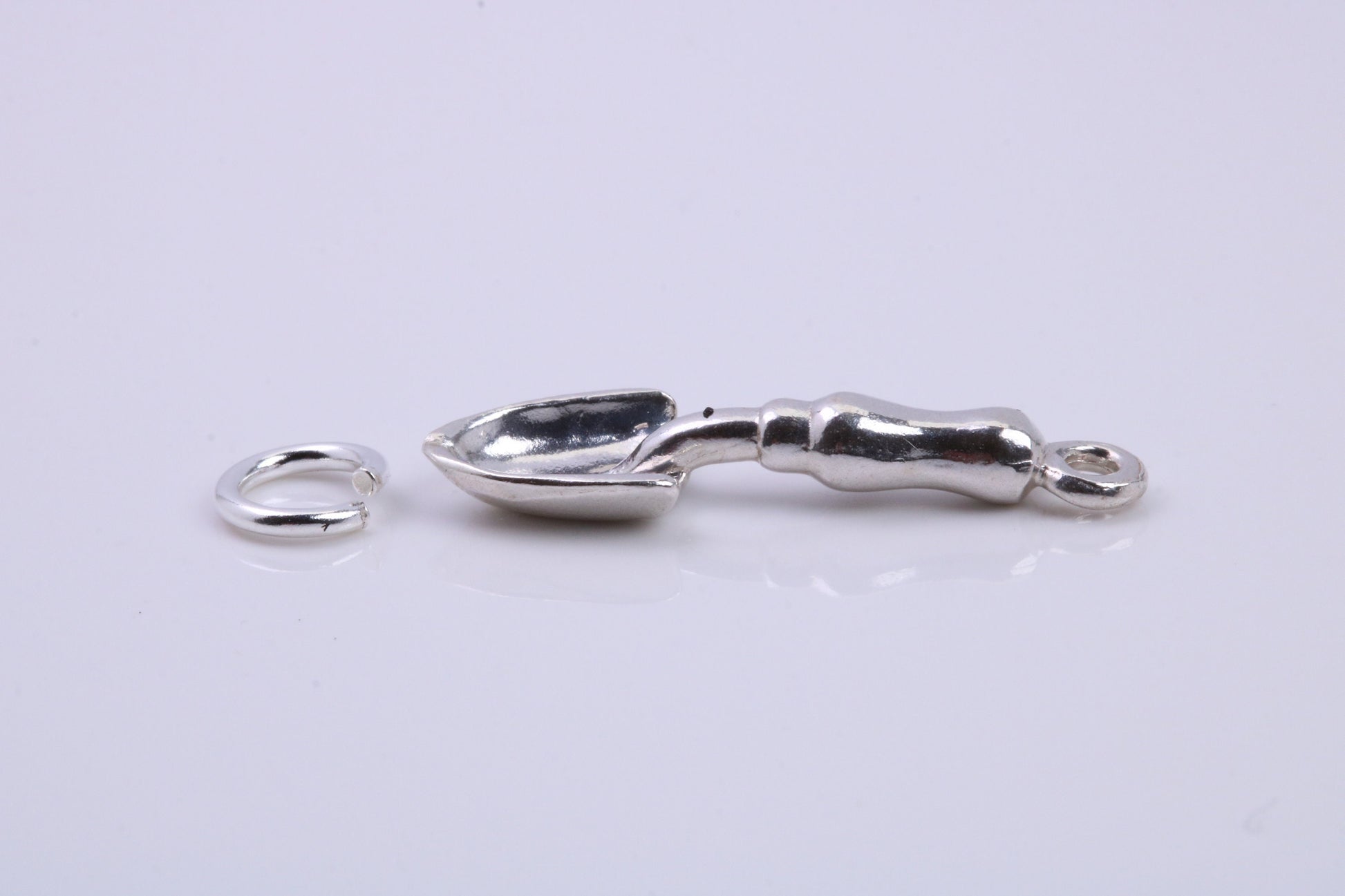Garden Trowel Charm, Traditional Charm, Made from Solid 925 Grade Sterling Silver, Complete with Attachment Link
