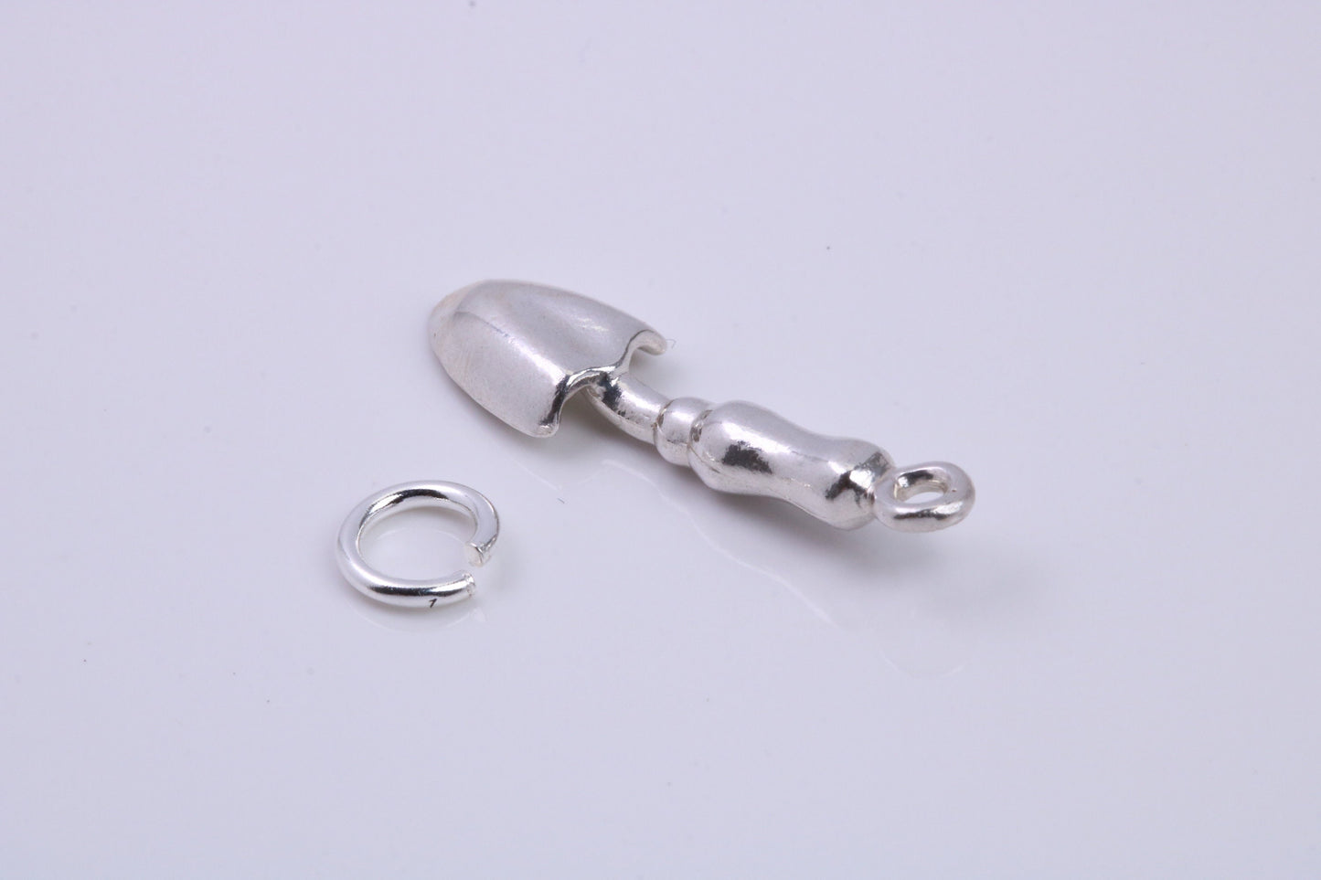 Garden Trowel Charm, Traditional Charm, Made from Solid 925 Grade Sterling Silver, Complete with Attachment Link