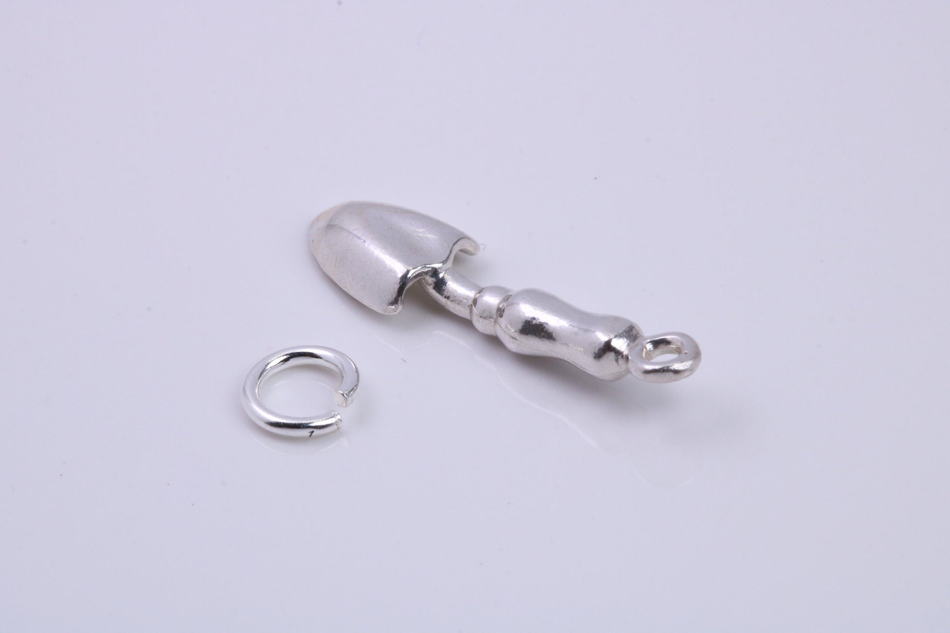 Garden Trowel Charm, Traditional Charm, Made from Solid 925 Grade Sterling Silver, Complete with Attachment Link