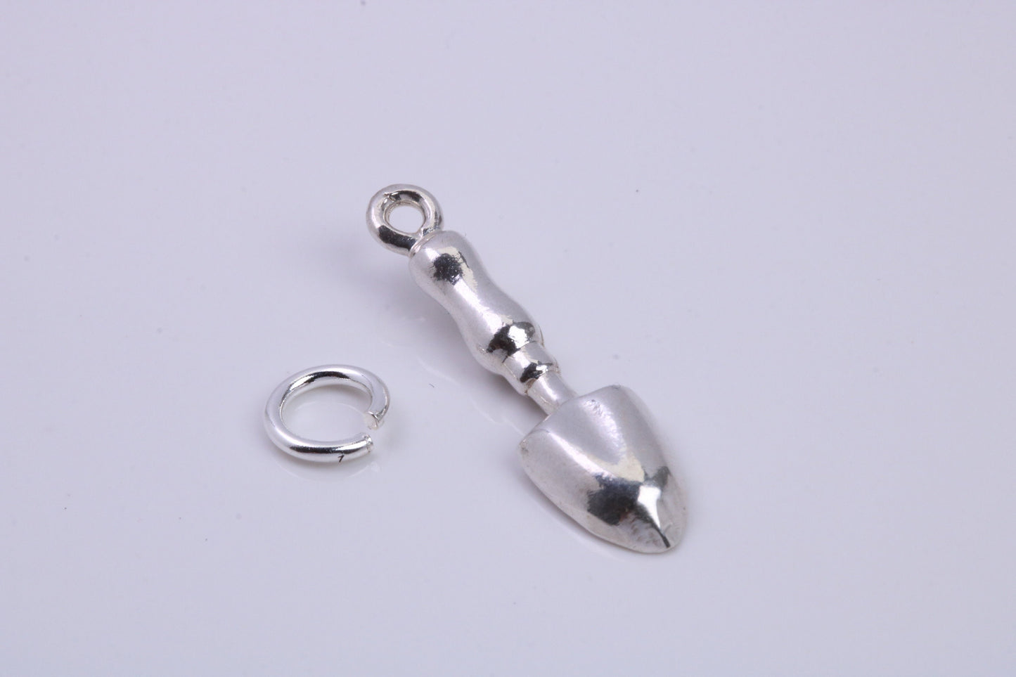 Garden Trowel Charm, Traditional Charm, Made from Solid 925 Grade Sterling Silver, Complete with Attachment Link