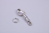 Garden Trowel Charm, Traditional Charm, Made from Solid 925 Grade Sterling Silver, Complete with Attachment Link