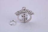 Jackpot Charm, Traditional Charm, Made from Solid 925 Grade Sterling Silver, Complete with Attachment Link