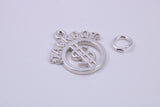 Jackpot Charm, Traditional Charm, Made from Solid 925 Grade Sterling Silver, Complete with Attachment Link