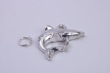 Great White Shark Charm, Traditional Charm, Made from Solid 925 Grade Sterling Silver, Complete with Attachment Link