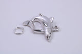Great White Shark Charm, Traditional Charm, Made from Solid 925 Grade Sterling Silver, Complete with Attachment Link