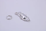 Antique Microphone Charm, Traditional Charm, Made from Solid 925 Grade Sterling Silver, Complete with Attachment Link