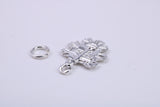 Green Man Charm, Traditional Charm, Made from Solid 925 Grade Sterling Silver, Complete with Attachment Link