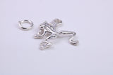 Frog Charm, Traditional Charm, Made from Solid 925 Grade Sterling Silver, Complete with Attachment Link