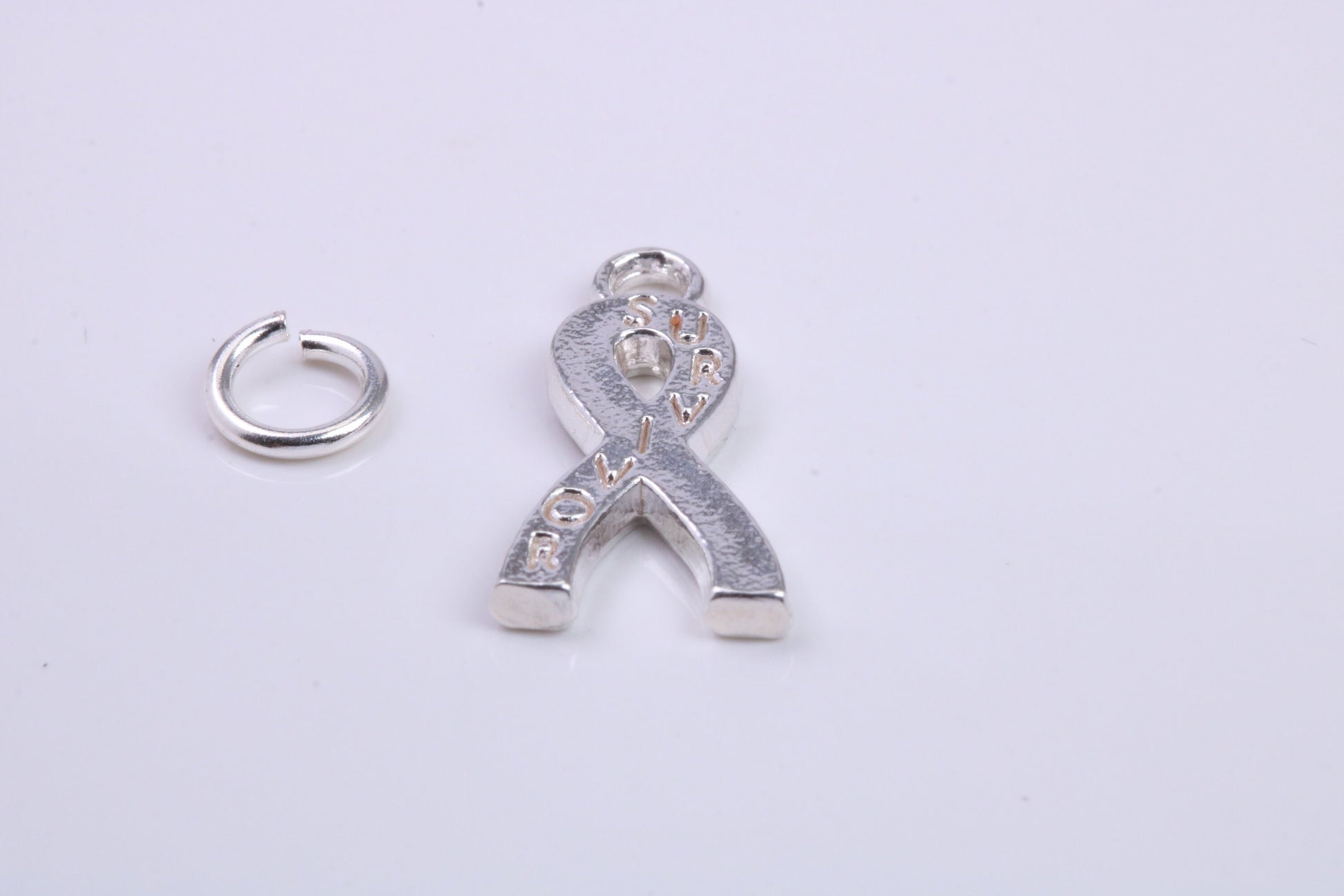 Survivor Charm, Traditional Charm, Made from Solid 925 Grade Sterling Silver, Complete with Attachment Link