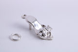 Stiletto Charm, Traditional Charm, Made from Solid 925 Grade Sterling Silver, Complete with Attachment Link