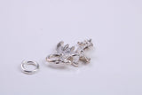 Dragon Charm, Traditional Charm, Made from Solid 925 Grade Sterling Silver, Complete with Attachment Link
