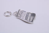 Winning Lottery Ticket Charm, Traditional Charm, Made from Solid 925 Grade Sterling Silver, Complete with Attachment Link