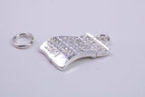 Winning Lottery Ticket Charm, Traditional Charm, Made from Solid 925 Grade Sterling Silver, Complete with Attachment Link