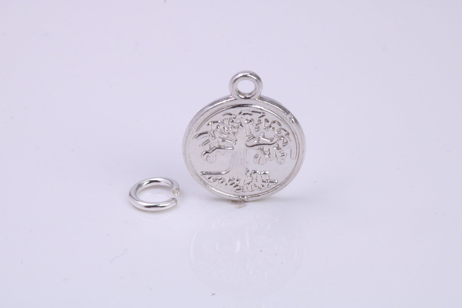 Tree of Life Charm, Traditional Charm, Made from Solid 925 Grade Sterling Silver, Complete with Attachment Link