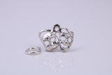 Pantomime Mask Charm, Traditional Charm, Made from Solid 925 Grade Sterling Silver, Complete with Attachment Link