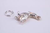 Pelican Charm, Traditional Charm, Made from Solid 925 Grade Sterling Silver, Complete with Attachment Link